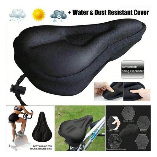 Gel bike seat cover soft - gel,