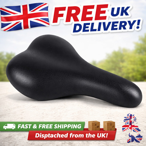 Universal black bicycle - universal, saddle