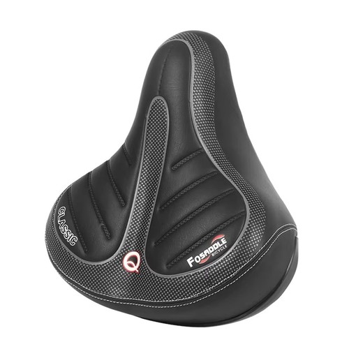 Wide gel bicycle saddle - gel,