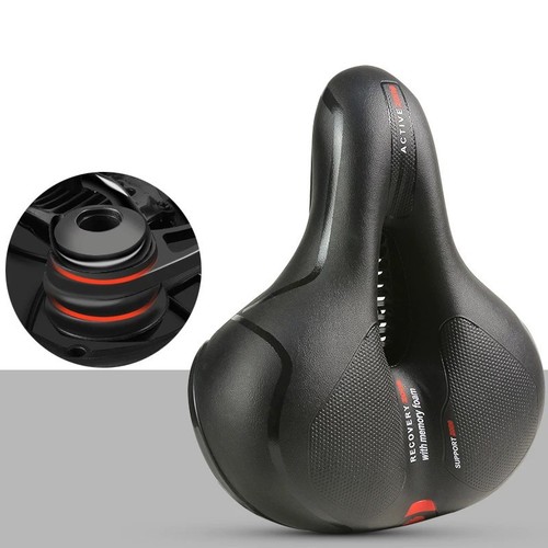 Wide comfort bike saddle gel - bike,